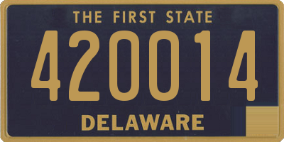 DE license plate 420014