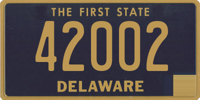 DE license plate 42002