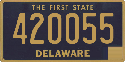 DE license plate 420055