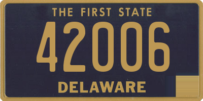 DE license plate 42006