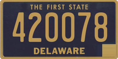 DE license plate 420078