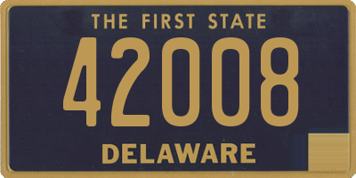 DE license plate 42008