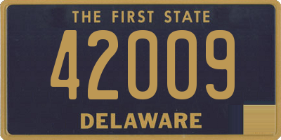 DE license plate 42009