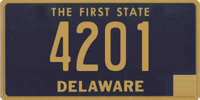 DE license plate 4201