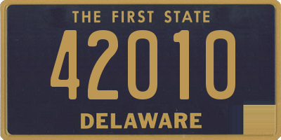 DE license plate 42010