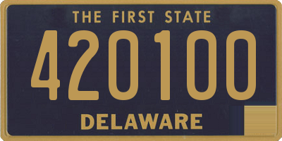 DE license plate 420100