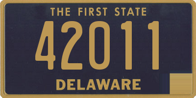 DE license plate 42011