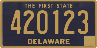 DE license plate 420123