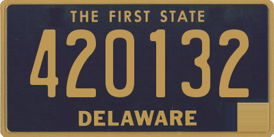 DE license plate 420132