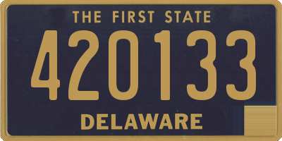 DE license plate 420133