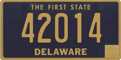 DE license plate 42014