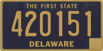 DE license plate 420151