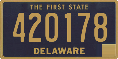 DE license plate 420178