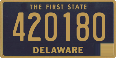 DE license plate 420180
