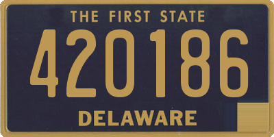 DE license plate 420186
