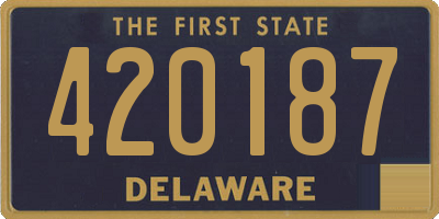 DE license plate 420187