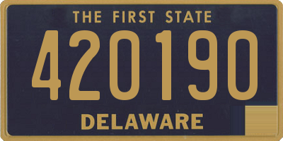 DE license plate 420190