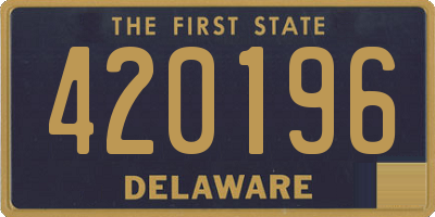 DE license plate 420196