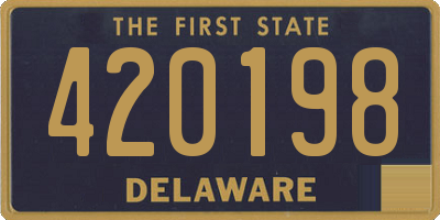 DE license plate 420198