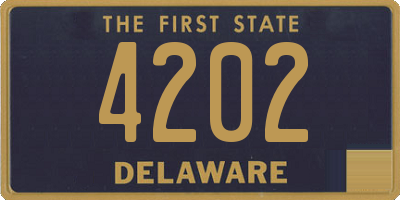 DE license plate 4202