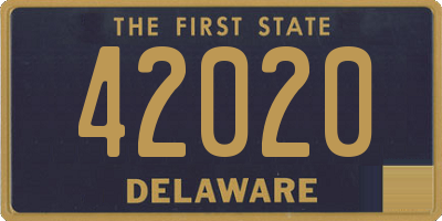 DE license plate 42020