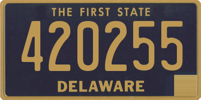 DE license plate 420255