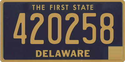 DE license plate 420258