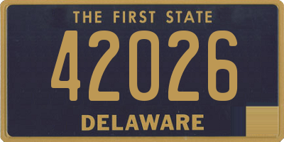 DE license plate 42026