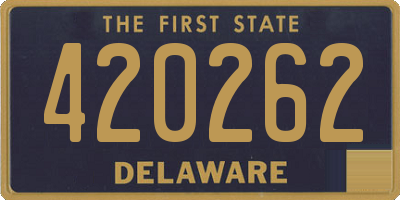 DE license plate 420262