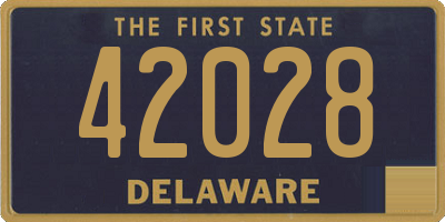 DE license plate 42028