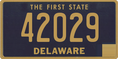 DE license plate 42029