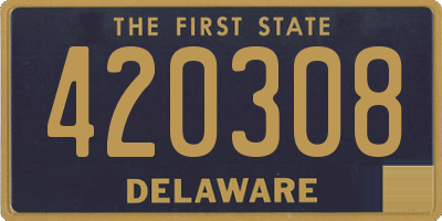 DE license plate 420308