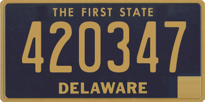 DE license plate 420347