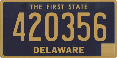 DE license plate 420356