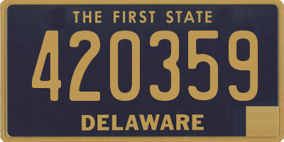 DE license plate 420359