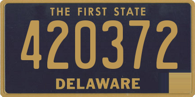 DE license plate 420372