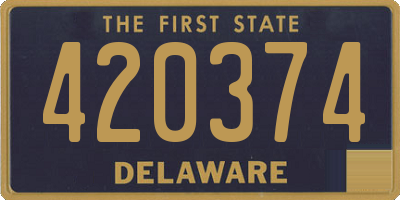DE license plate 420374