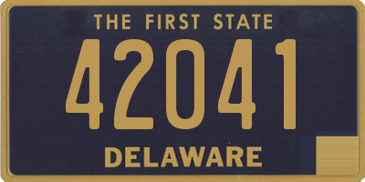 DE license plate 42041