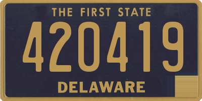 DE license plate 420419