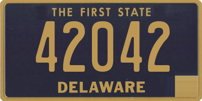 DE license plate 42042