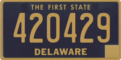 DE license plate 420429