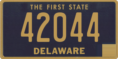 DE license plate 42044