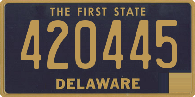 DE license plate 420445