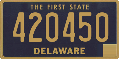 DE license plate 420450