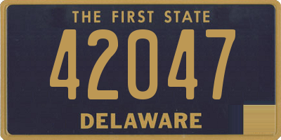 DE license plate 42047