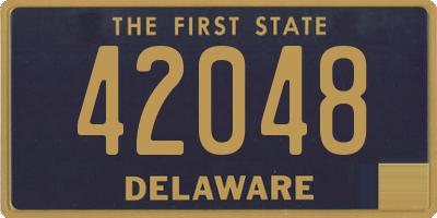 DE license plate 42048