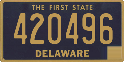 DE license plate 420496