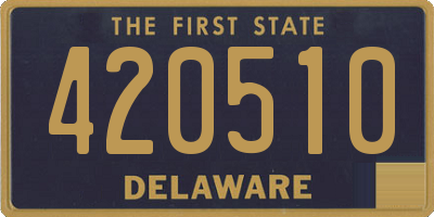 DE license plate 420510