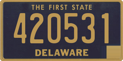 DE license plate 420531