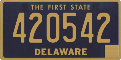 DE license plate 420542